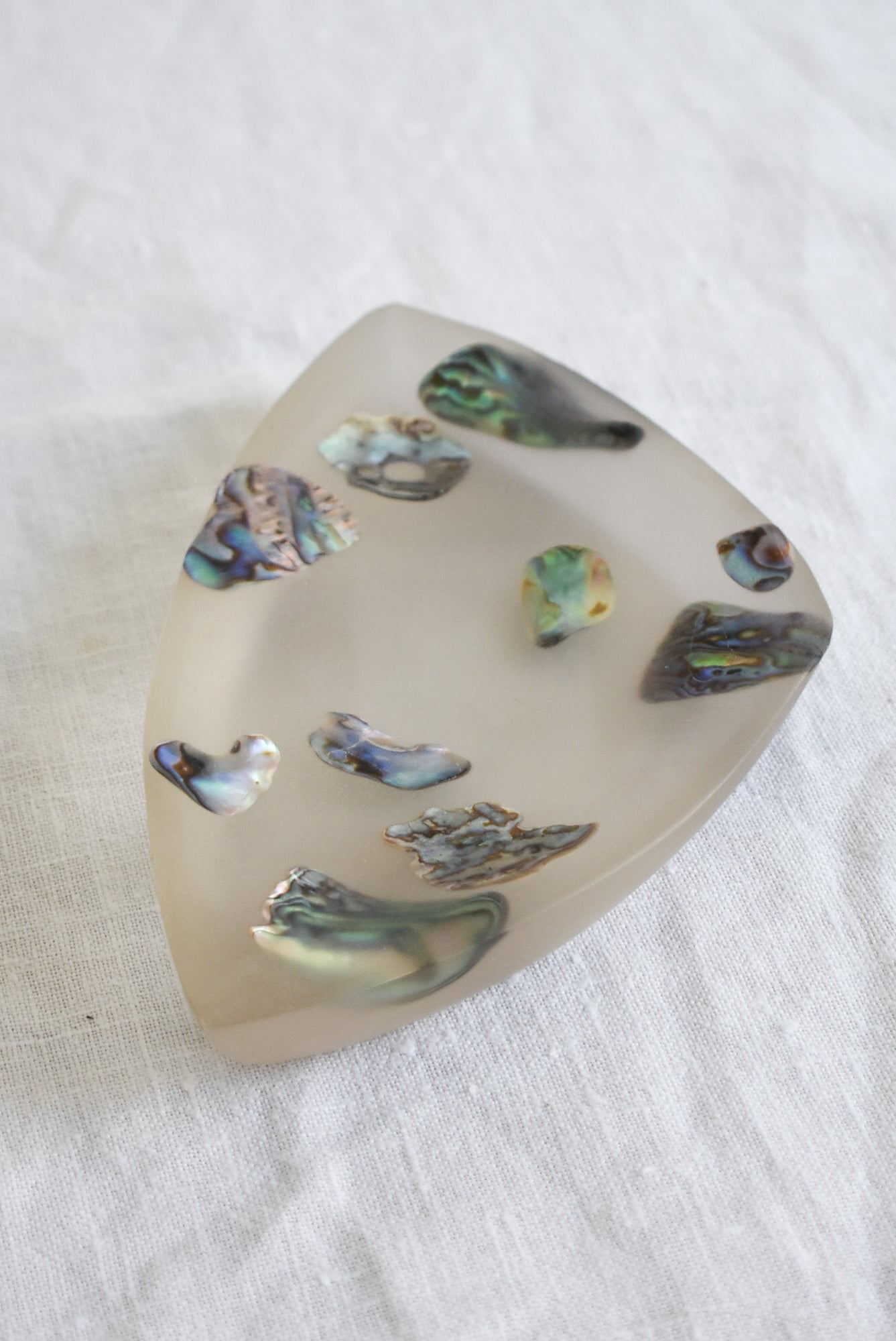 Resin Pāua trinket dish