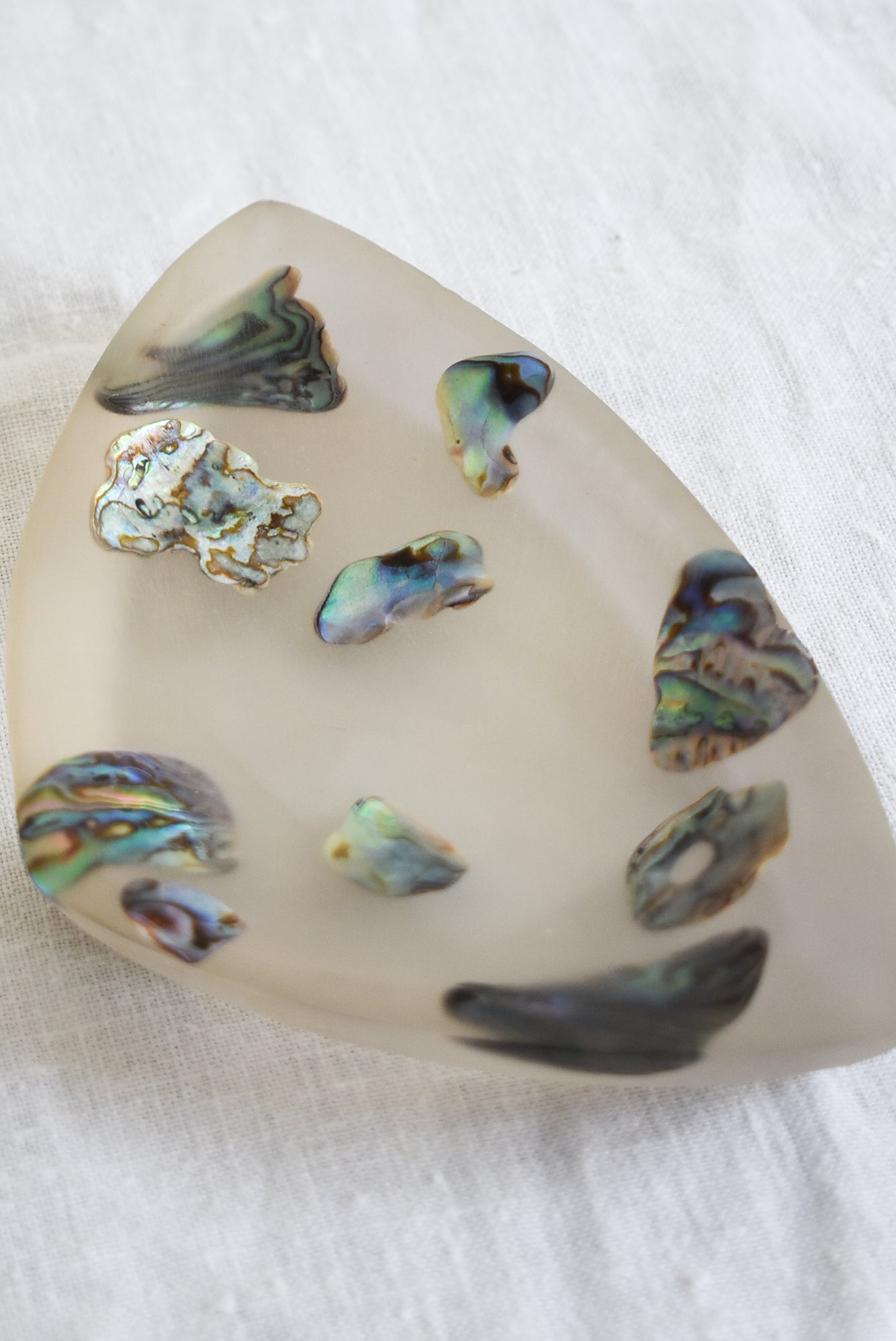 Resin Pāua trinket dish