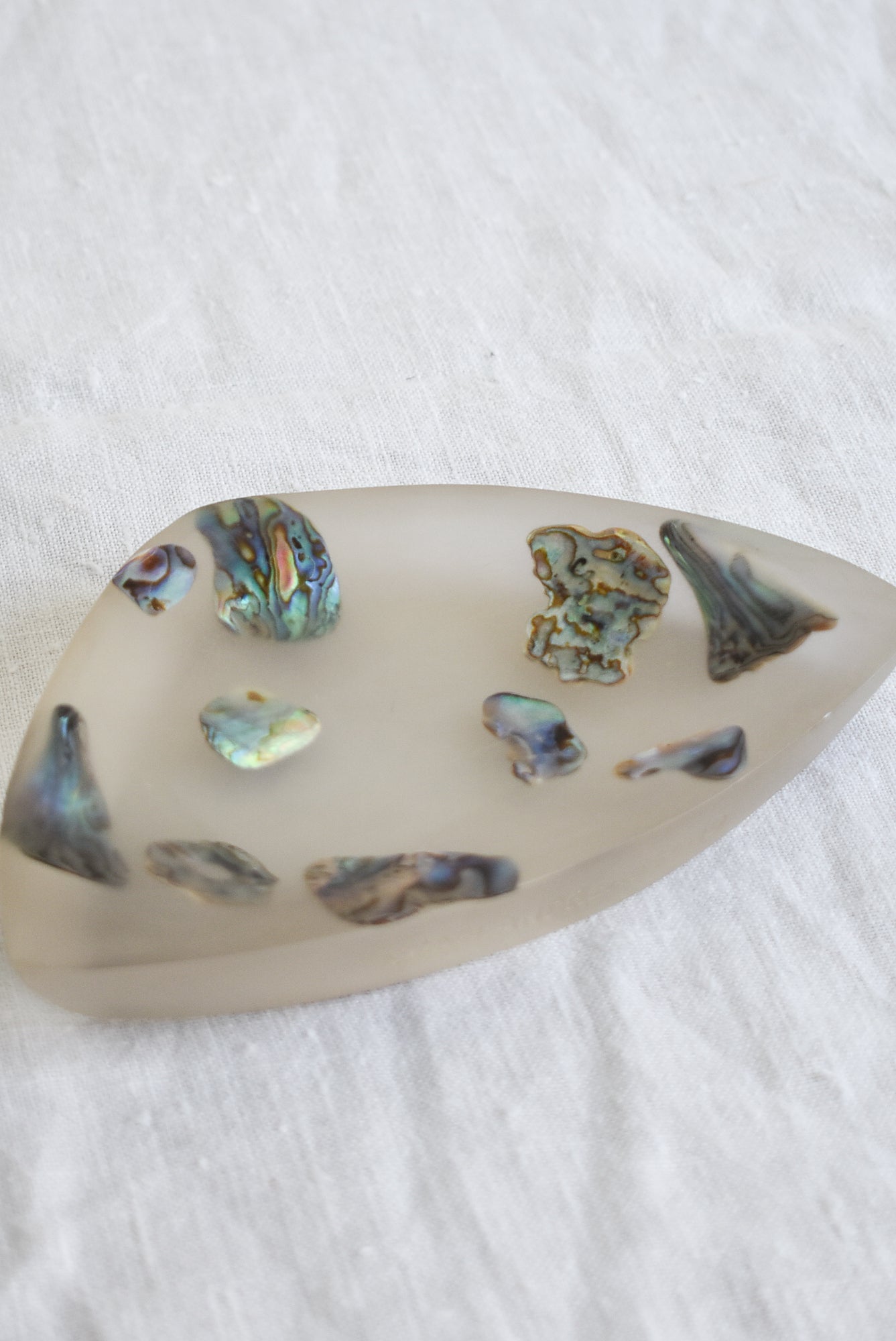 Resin Pāua trinket dish