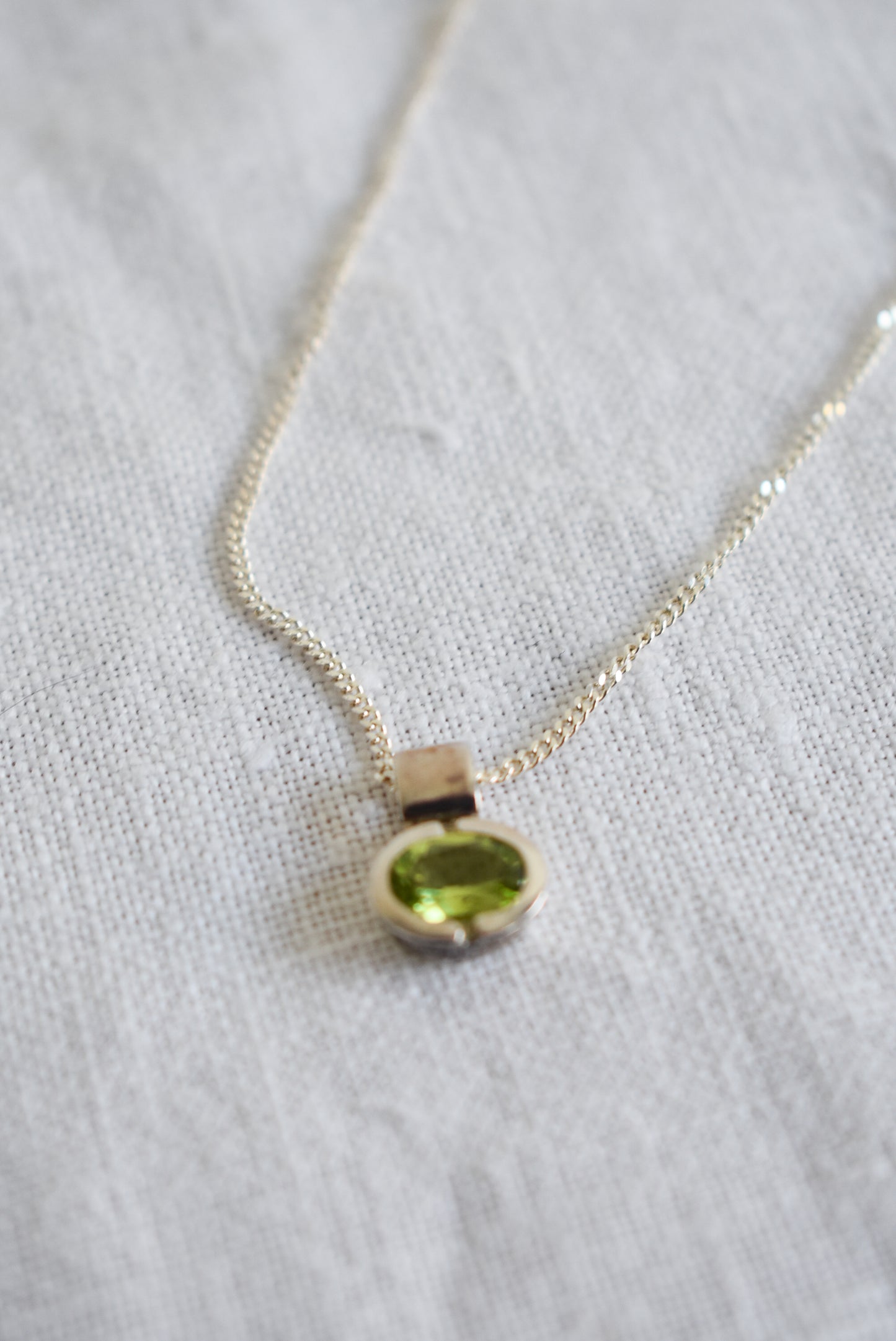 Sterling silver & Peridot necklace