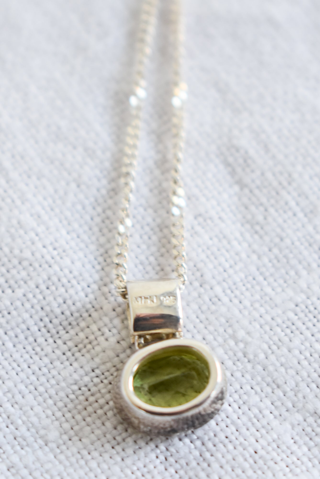 Sterling silver & Peridot necklace