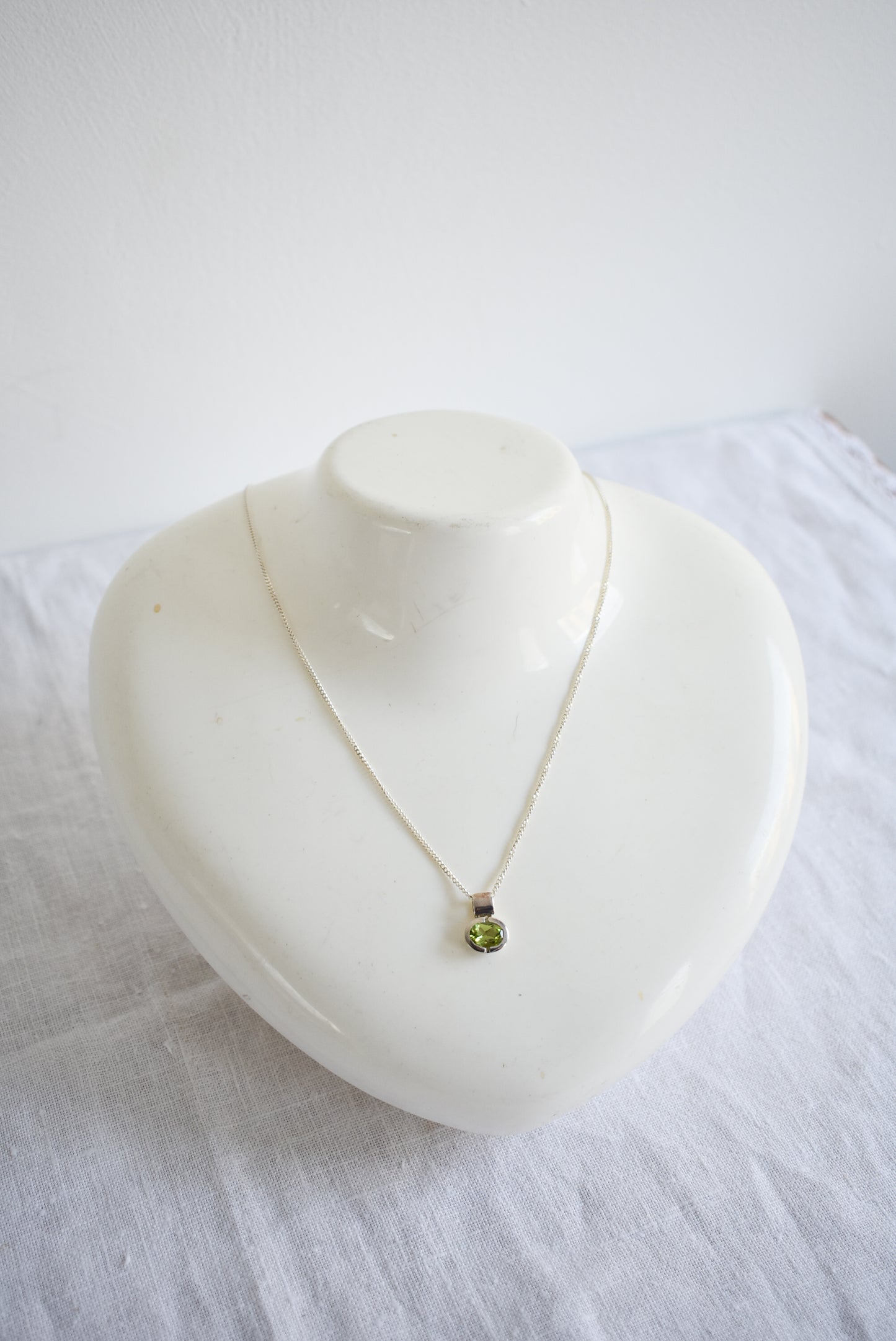 Sterling silver & Peridot necklace