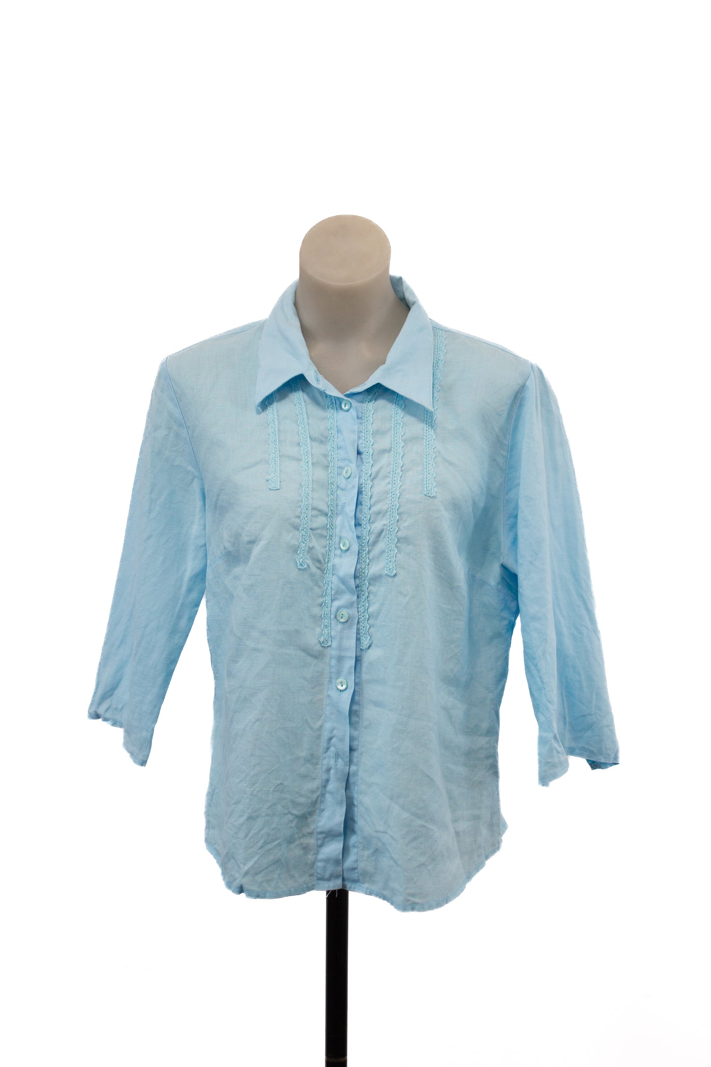 Katies baby blue blouse, 14