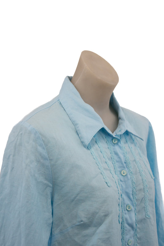 Katies baby blue blouse, 14