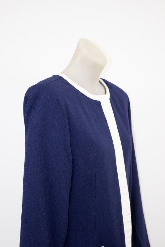 Solo NZ tailored blue retro inspired blazer, 14