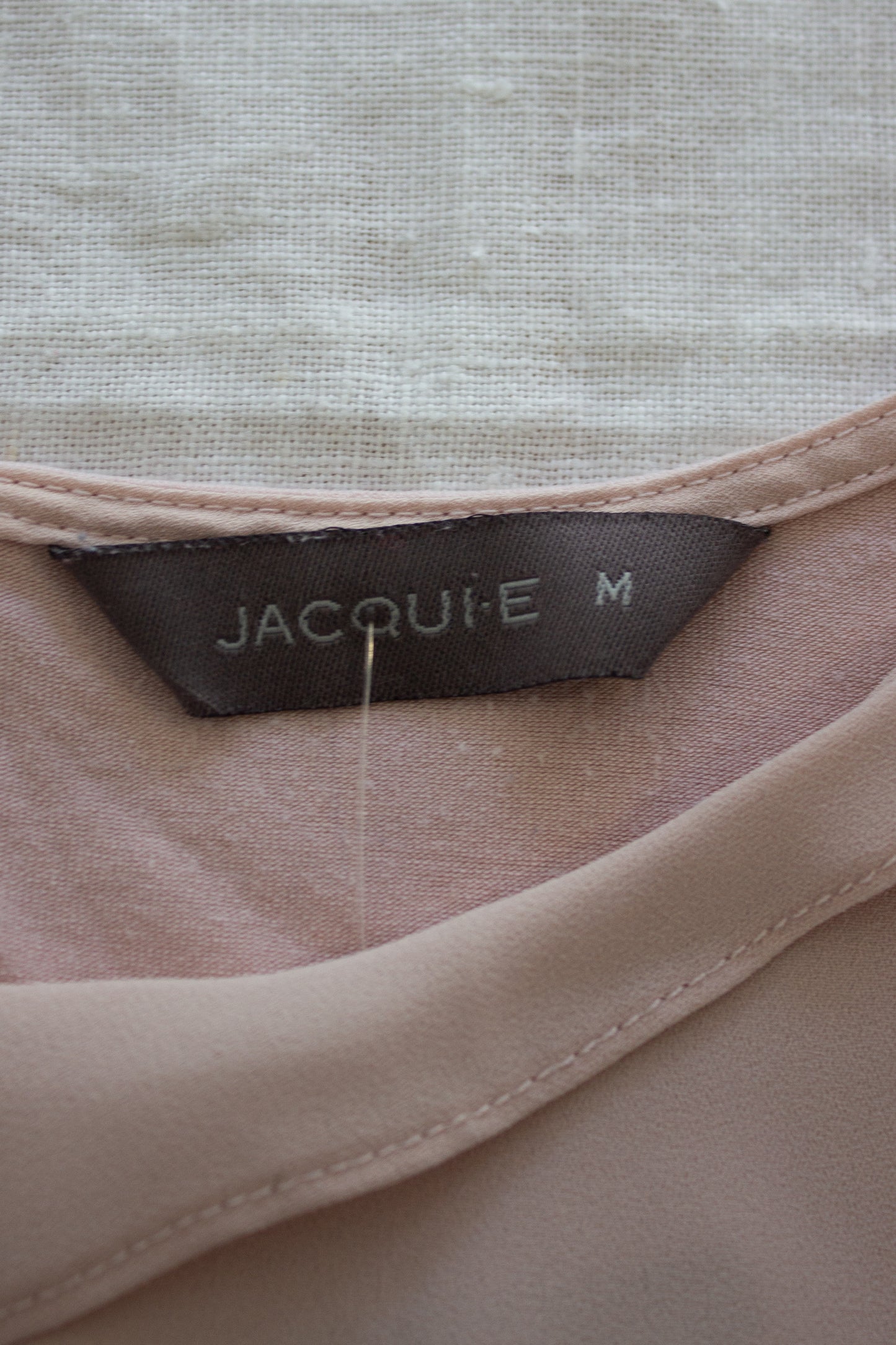 Jacqui E blush pink blouse, M