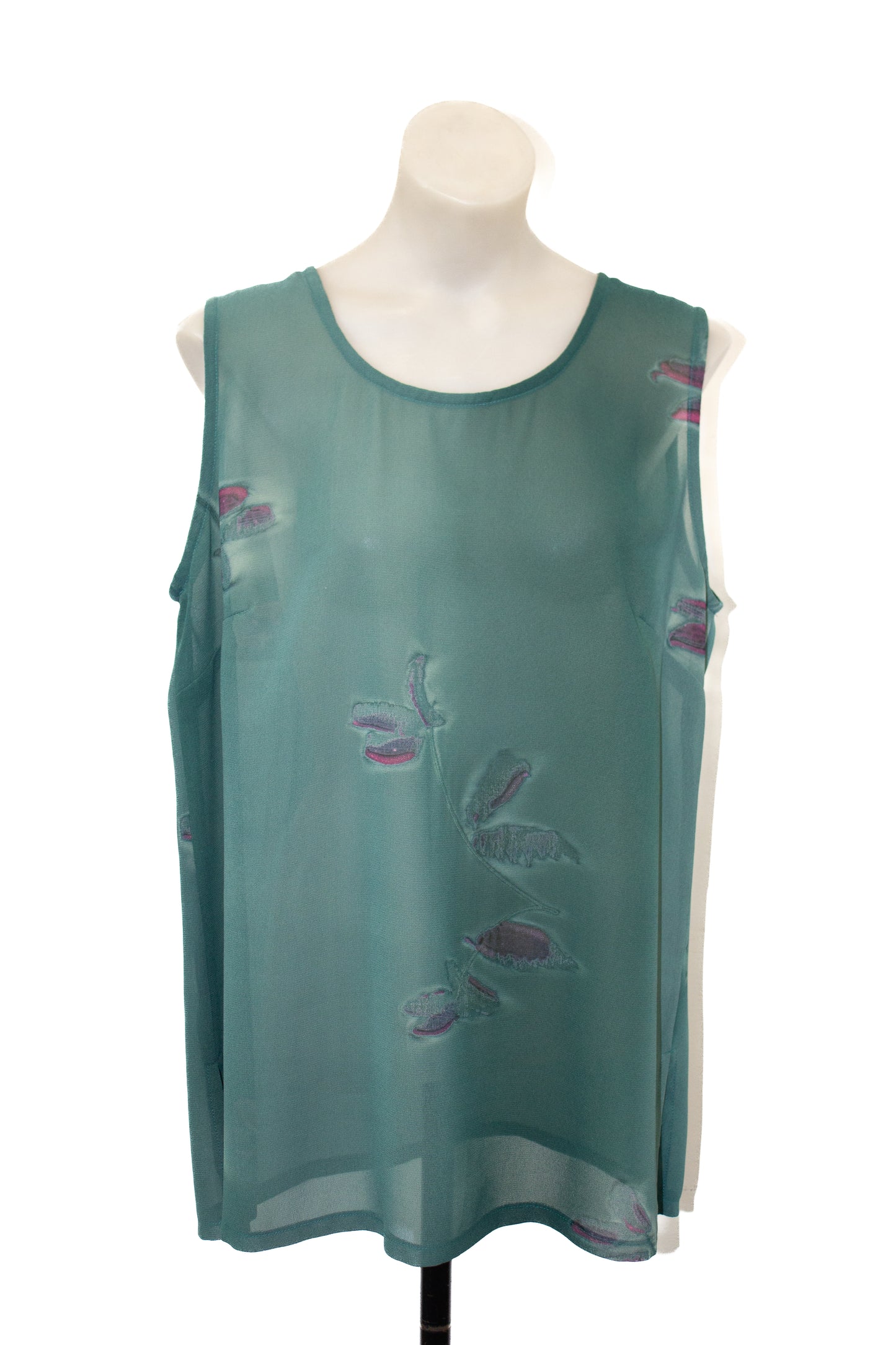 Peter Homan botanical print mesh tunic, 16