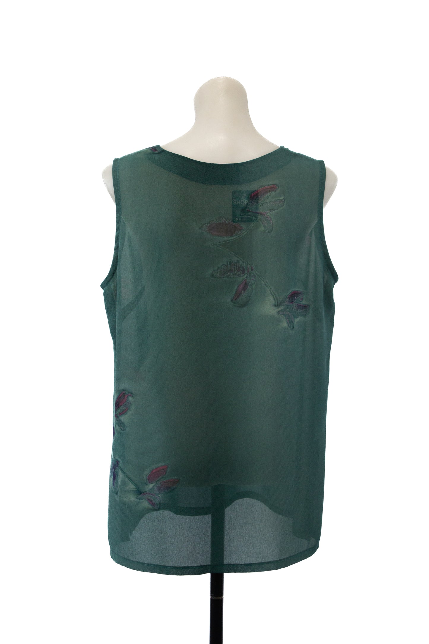 Peter Homan botanical print mesh tunic, 16