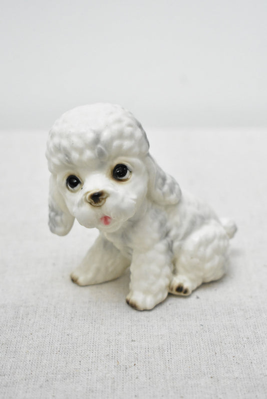 White Poodle Figure