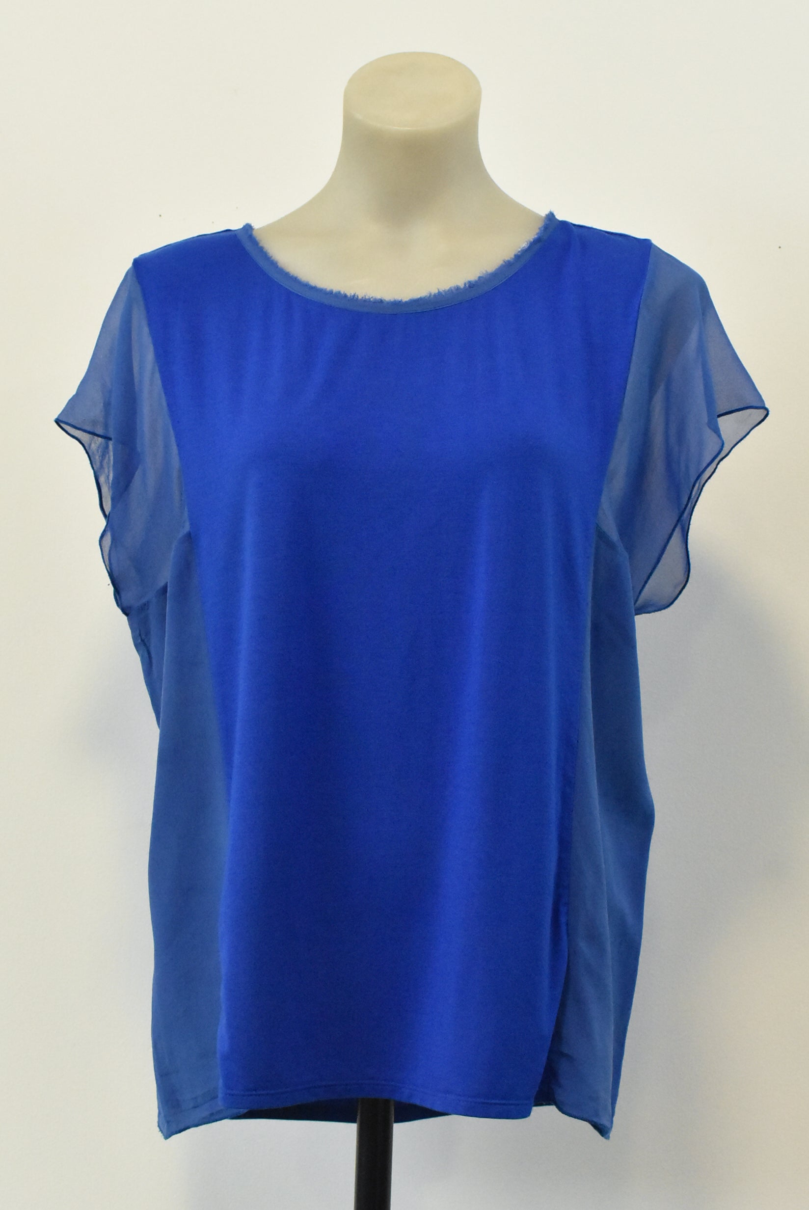 Jane Lamerton silk blue top, 10 – Shop on Carroll Online