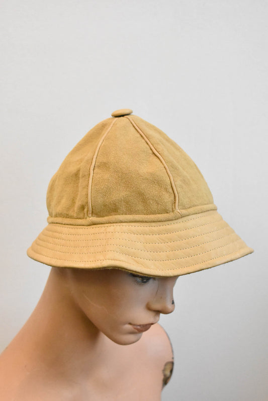 Wapiti Handcrafts deer suede retro hat made in nz, osfm