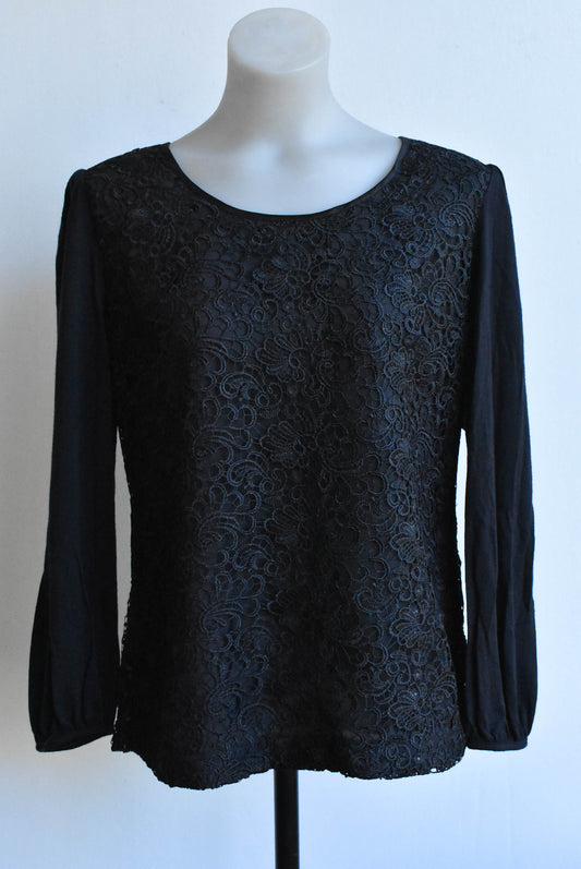 Lace and Merino top Size 12