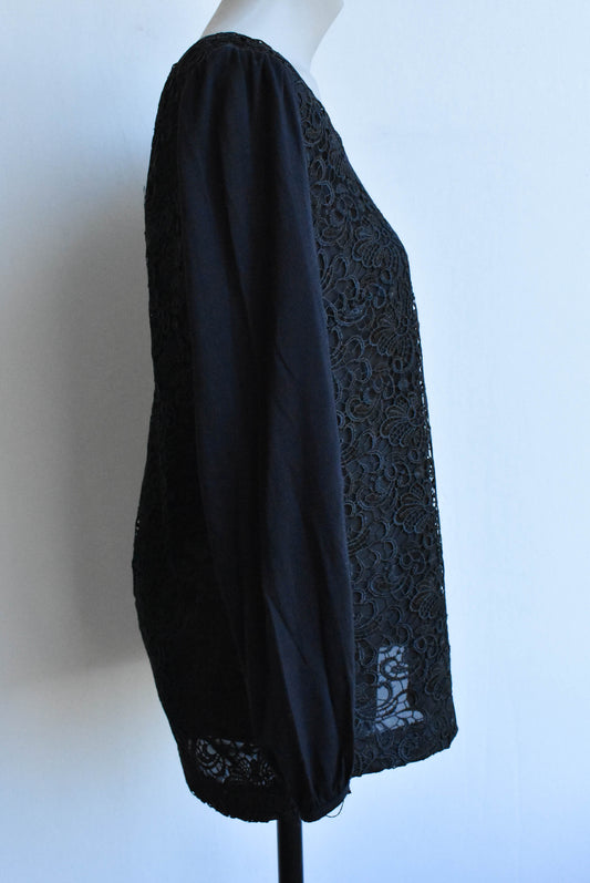 Lace and Merino top Size 12