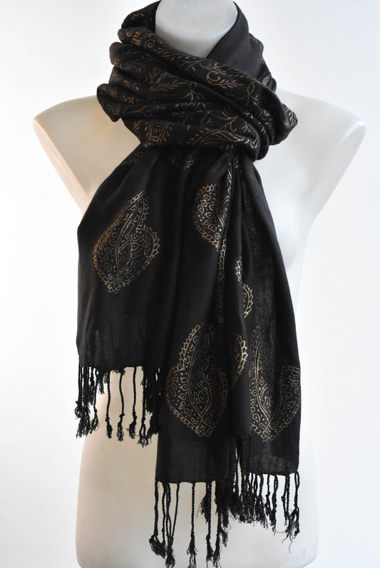 Brown and Gold Scarf