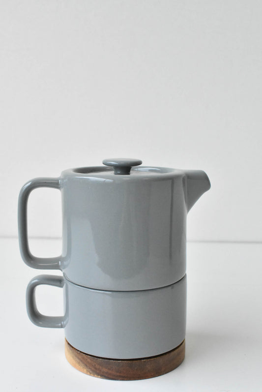 Grey teapot set