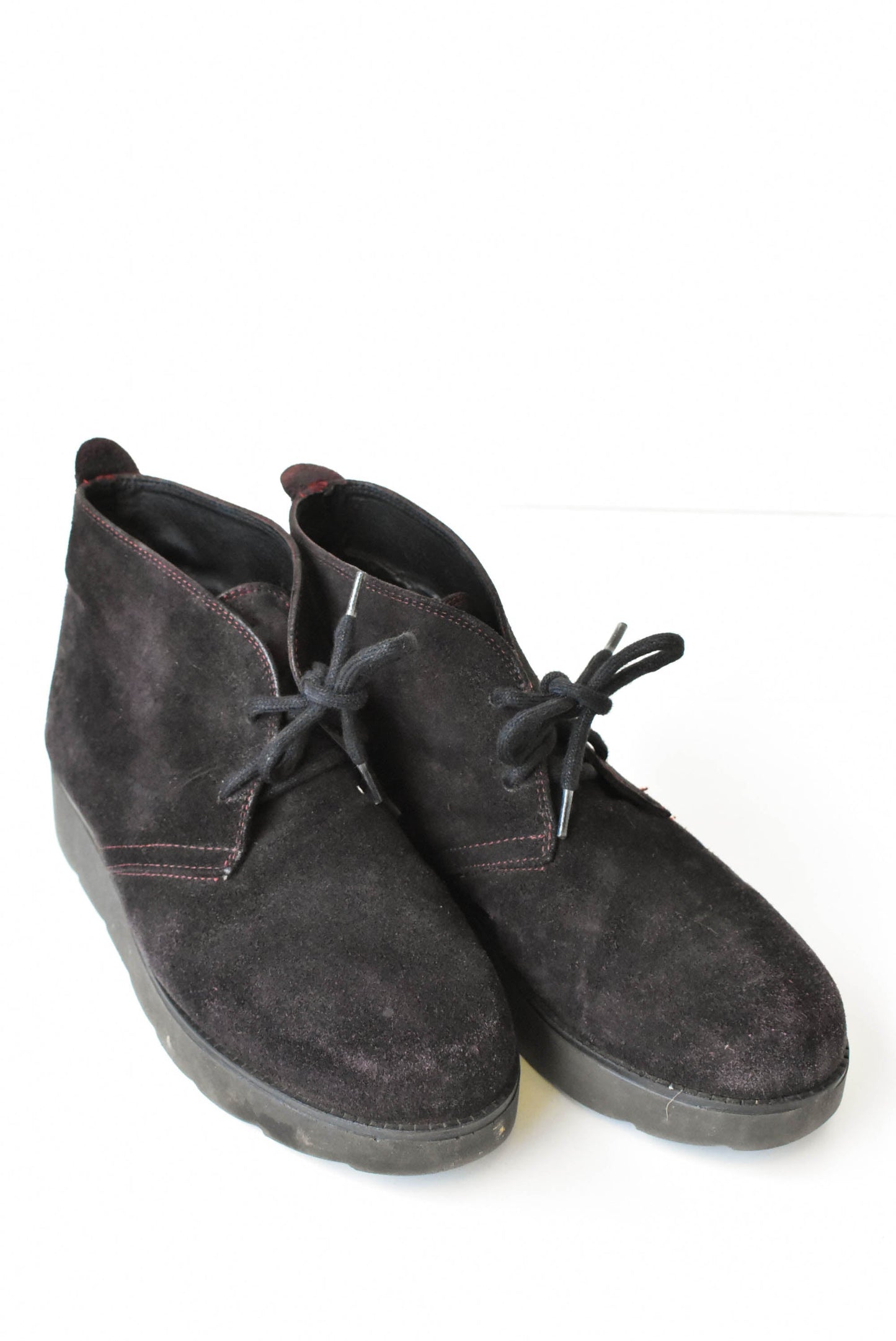 Bronx suede grape ankle boots, size 41