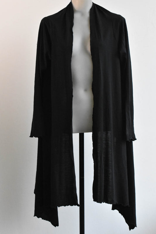 Untouched World Jacket, black organic merino Size medium