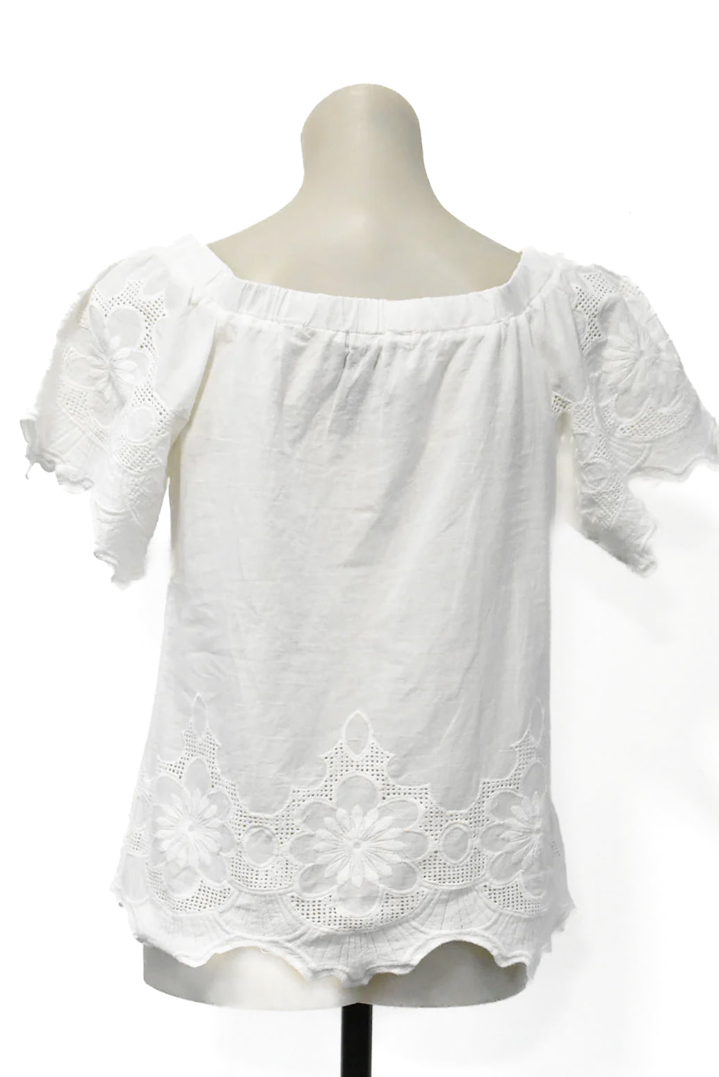 Chéri off shoulder white lacey top, M