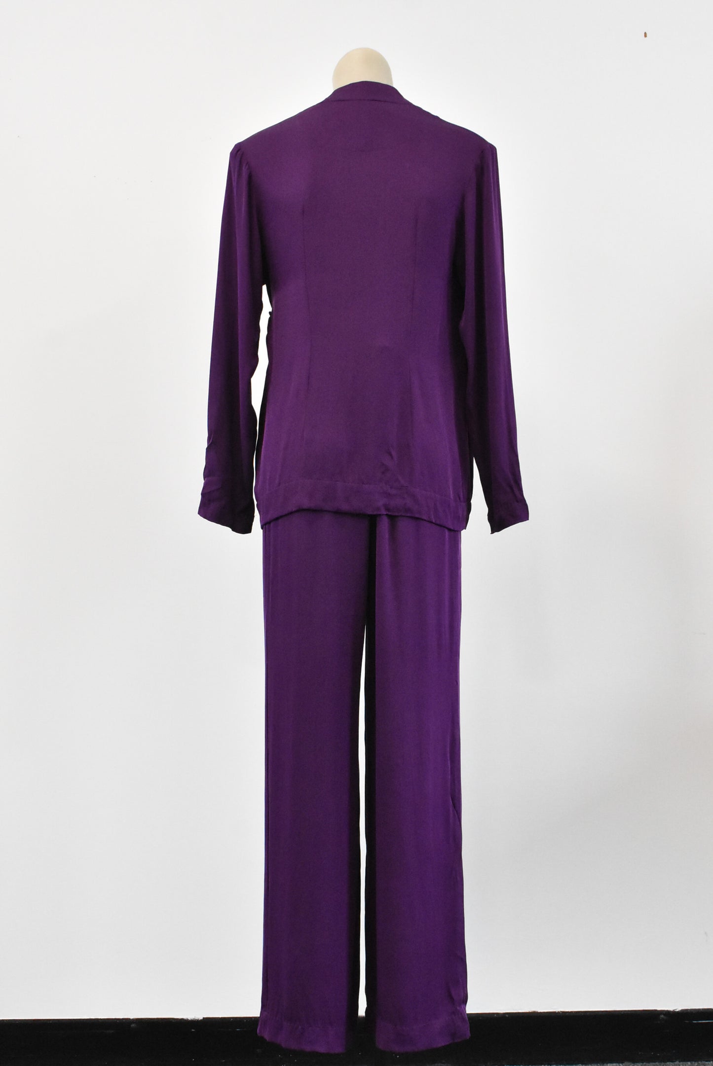 Deep purple 2 piece loungewear, M