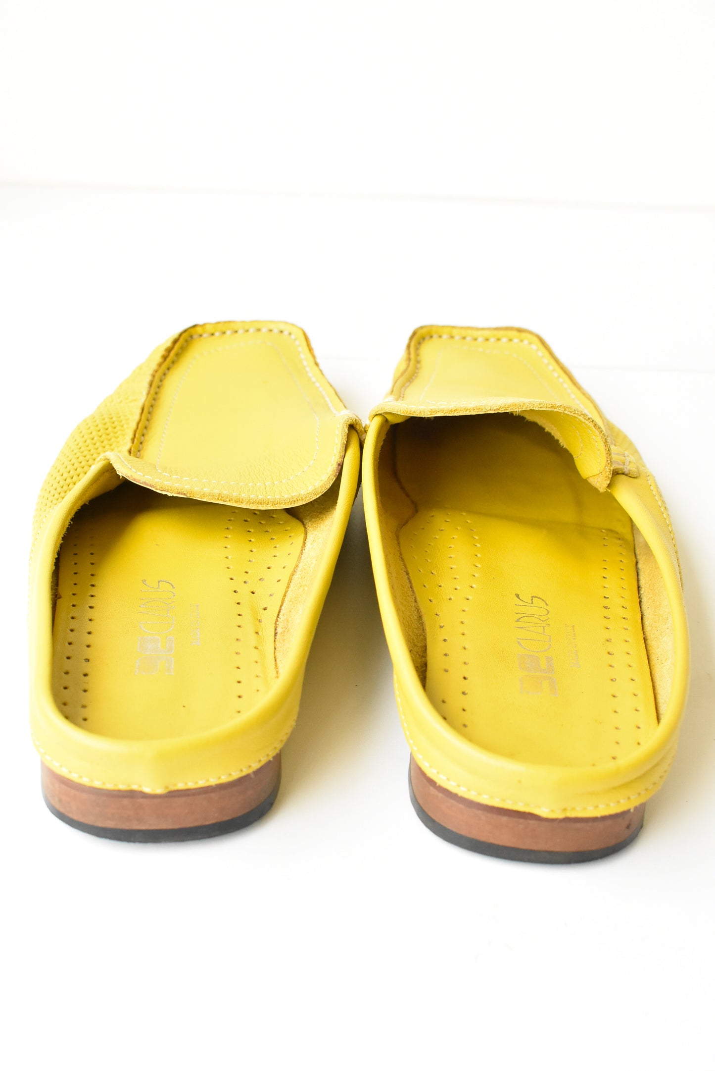 Clarus leather open moccasins, Italian made