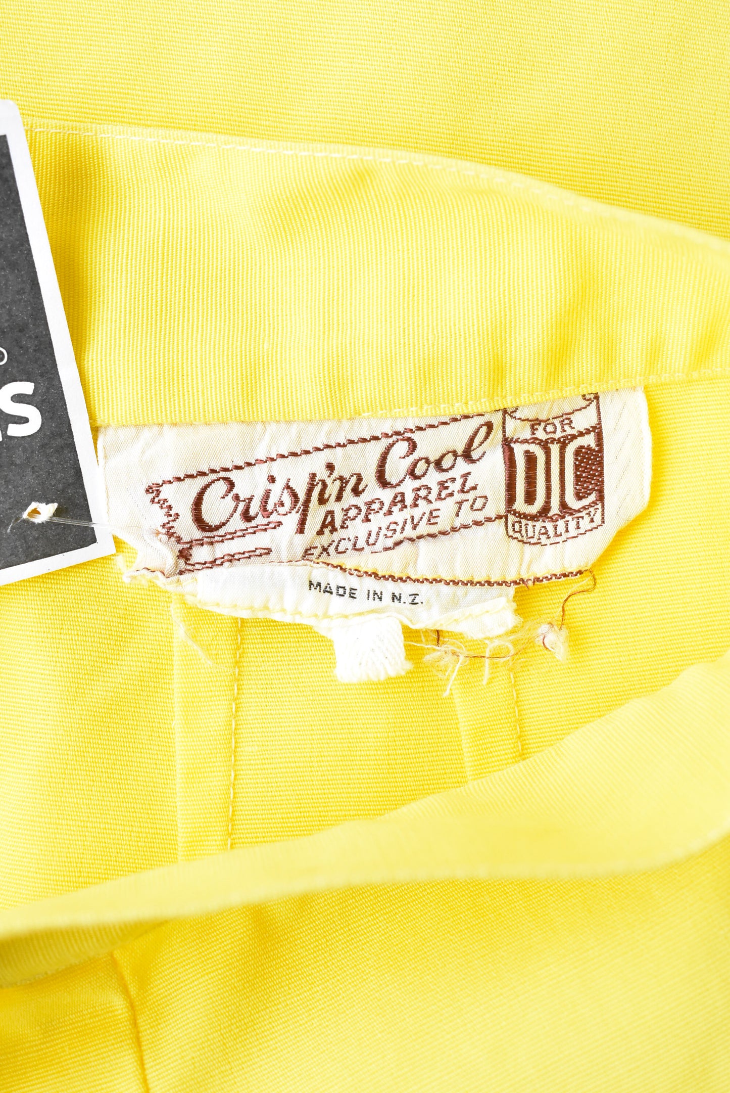 Crispin Cool vintage bright yellow high waisted shorts