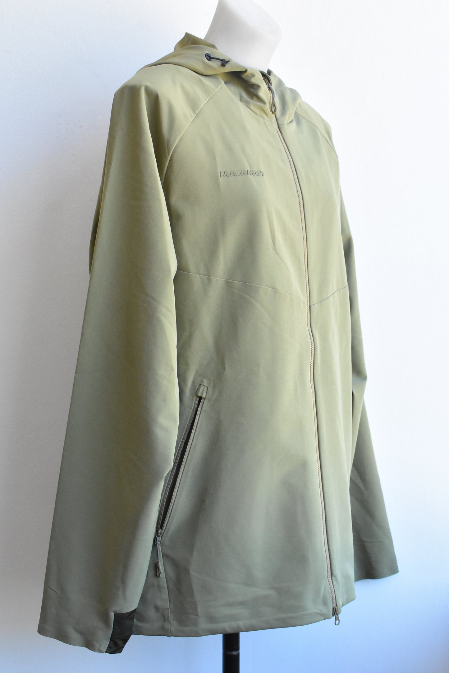 Mammut green hooded jacket, size XL