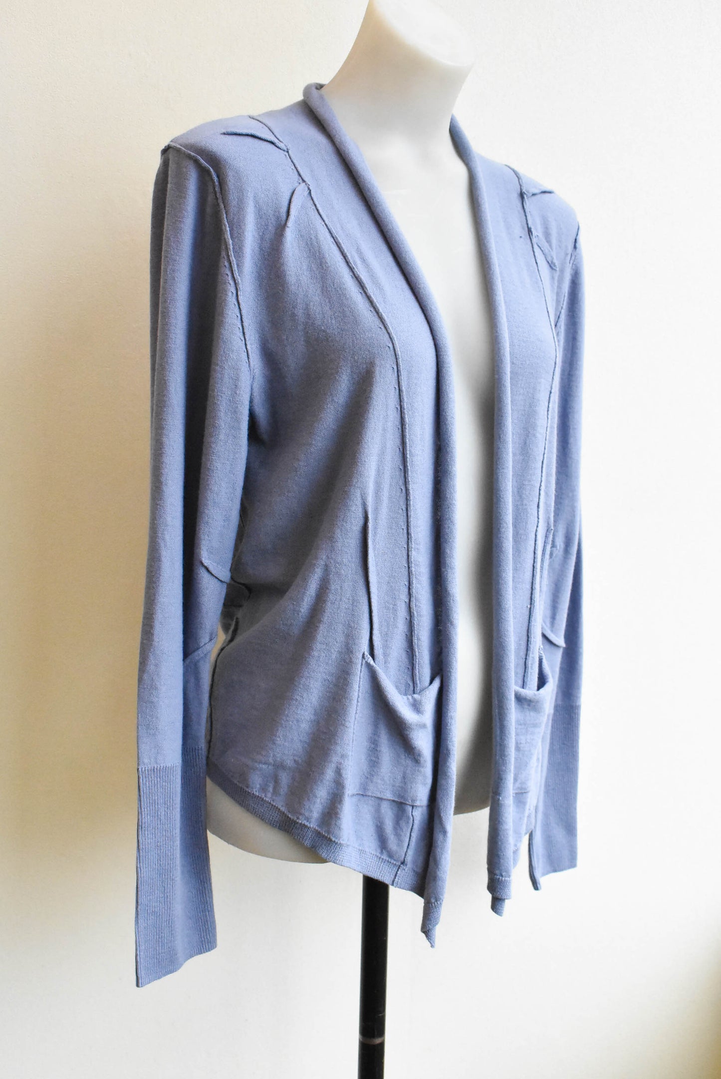 Marilyn Seyb cotton silk blend cardigan, size 14