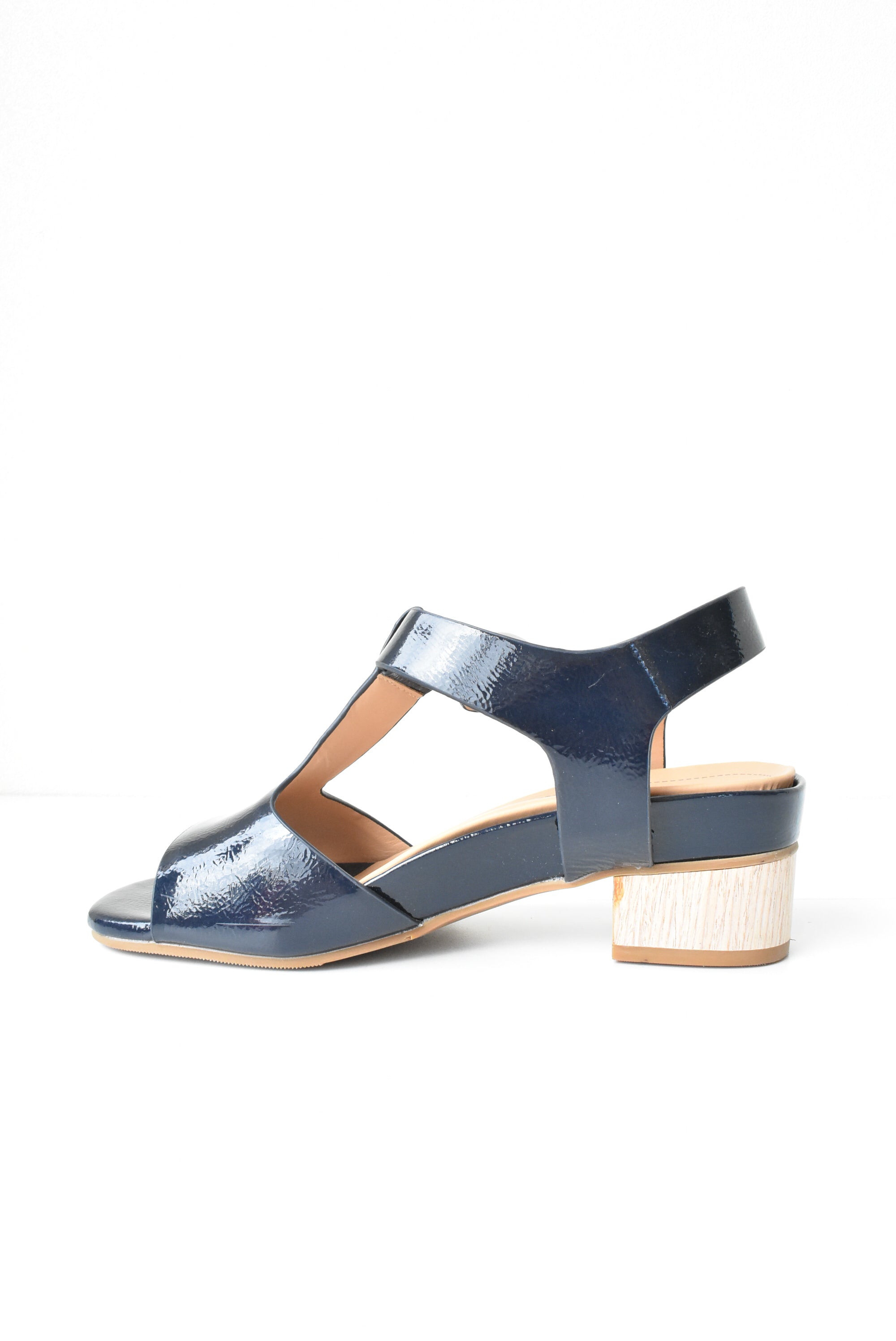 Navy blue hot sale leather sandals