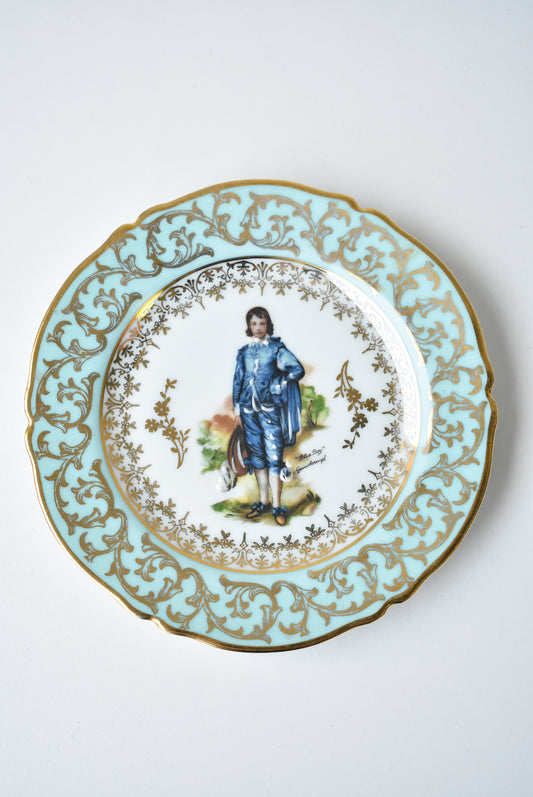 Limoge Fragonarde small plate featuring Gainsborough's 'The Blue Boy'