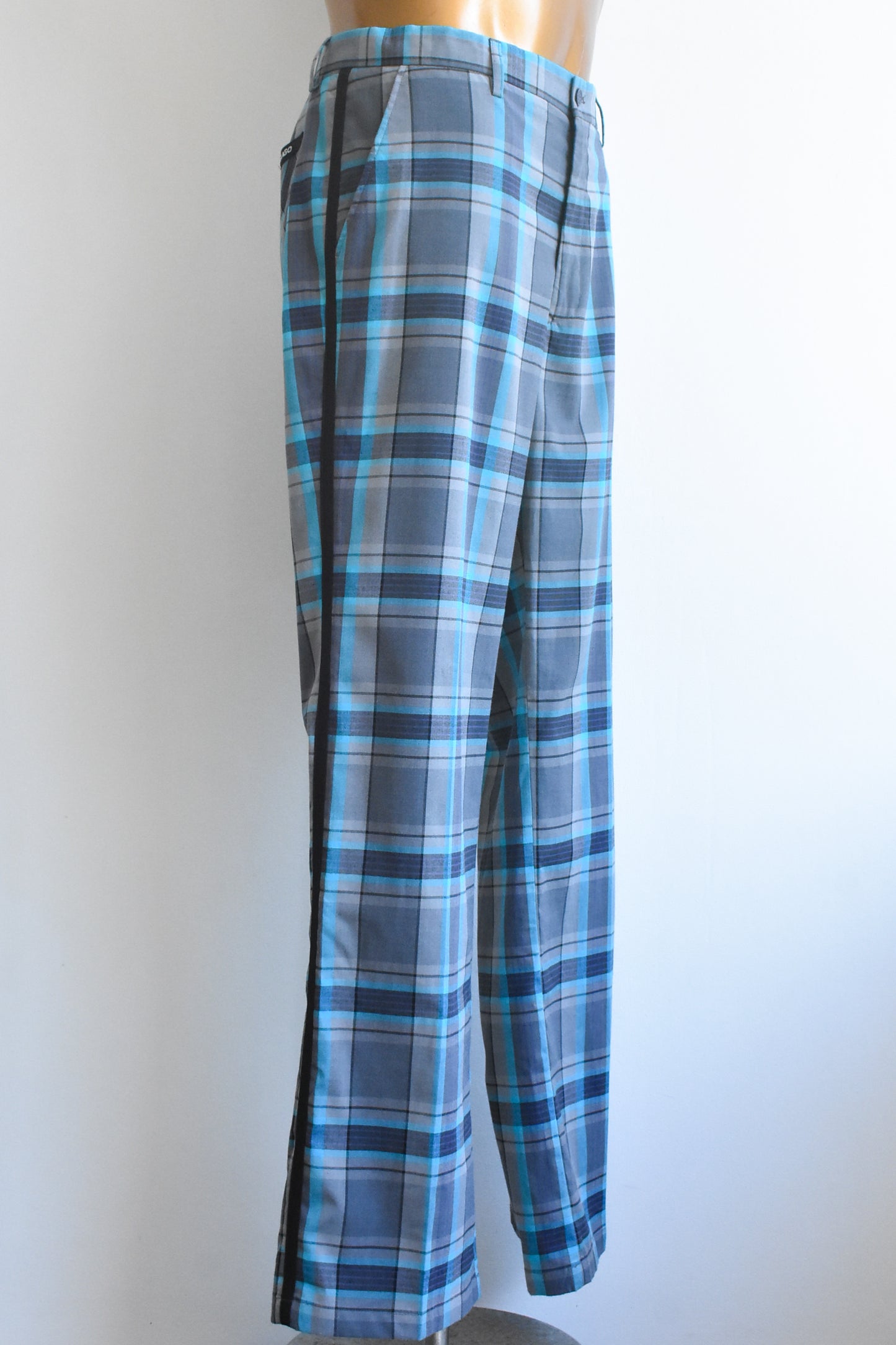 Sligo men's plaid golf trousers, size 36