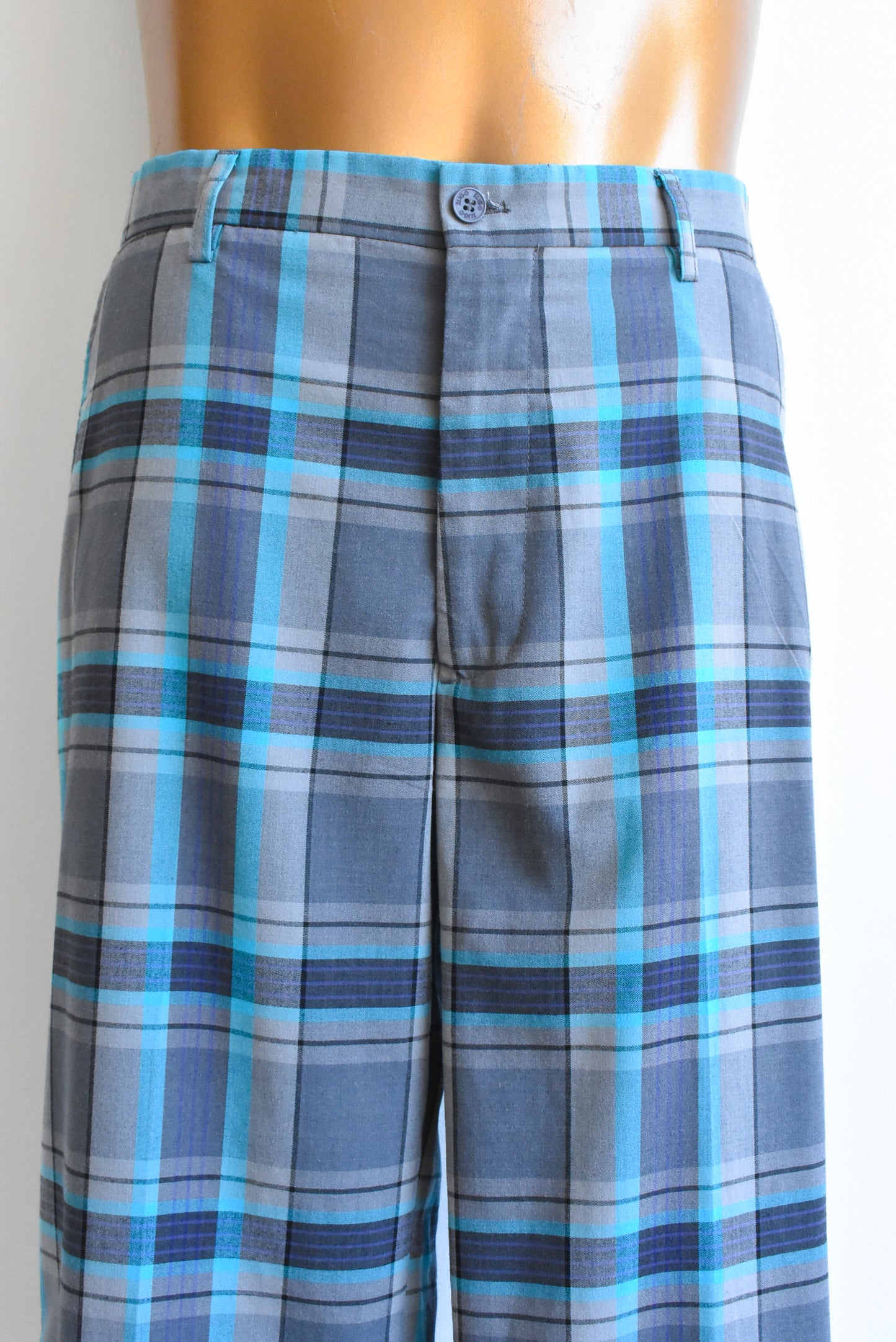 Sligo men's plaid golf trousers, size 36