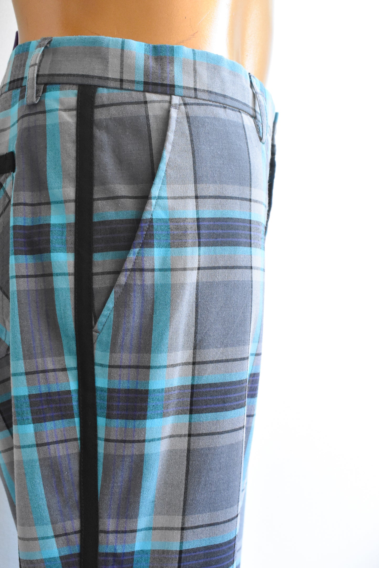 Sligo men's plaid golf trousers, size 36