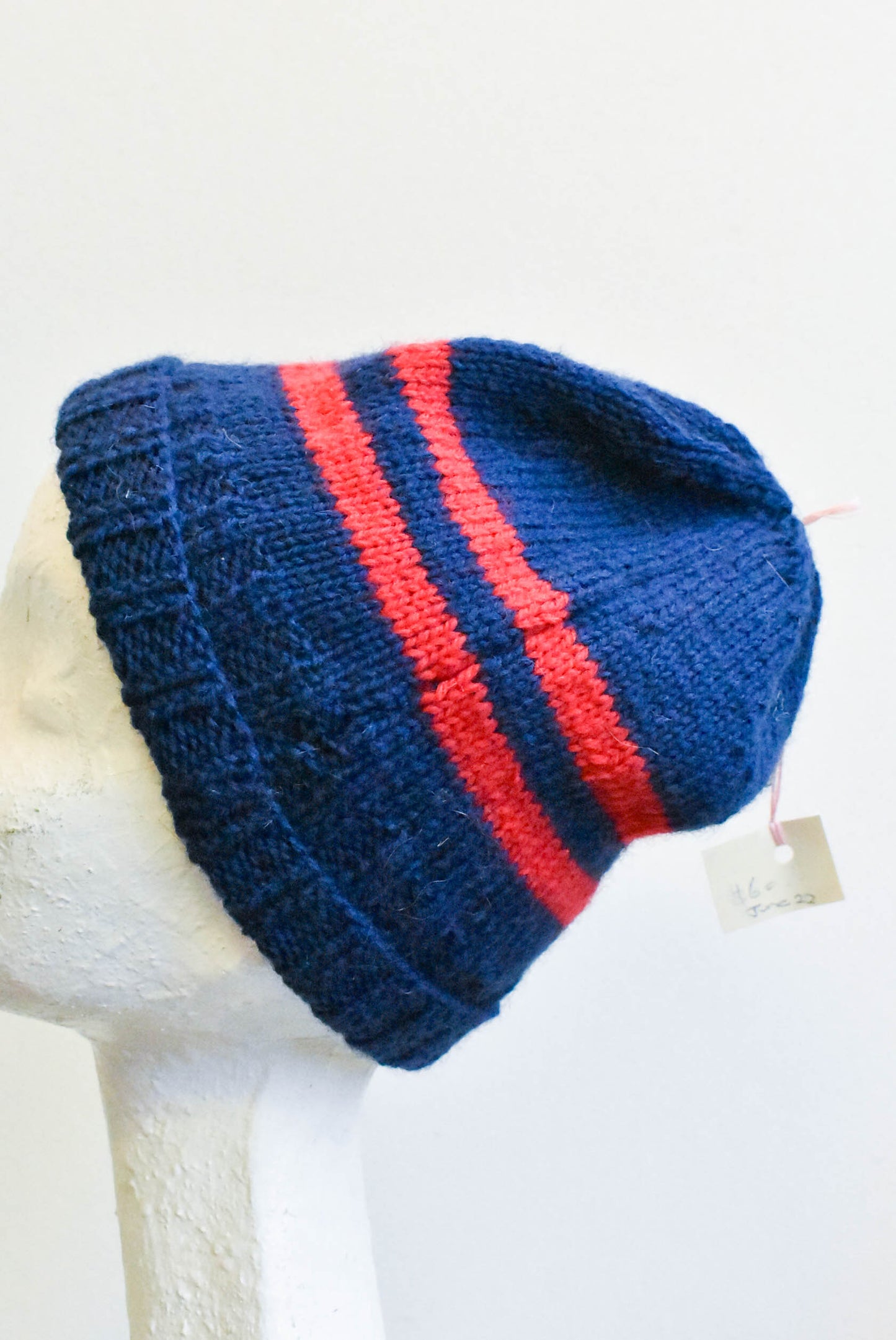 Blue and red beanie, size S