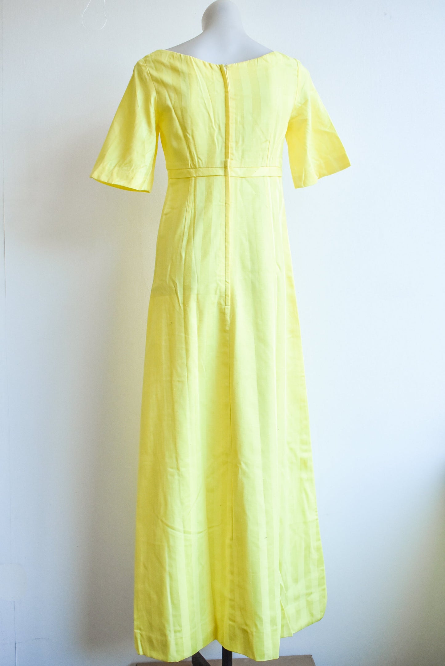 1960's bright yellow dress, size XS
