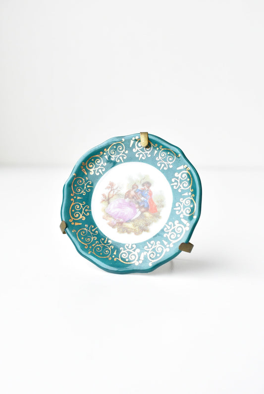 Vintage Limoges miniature plates with stands