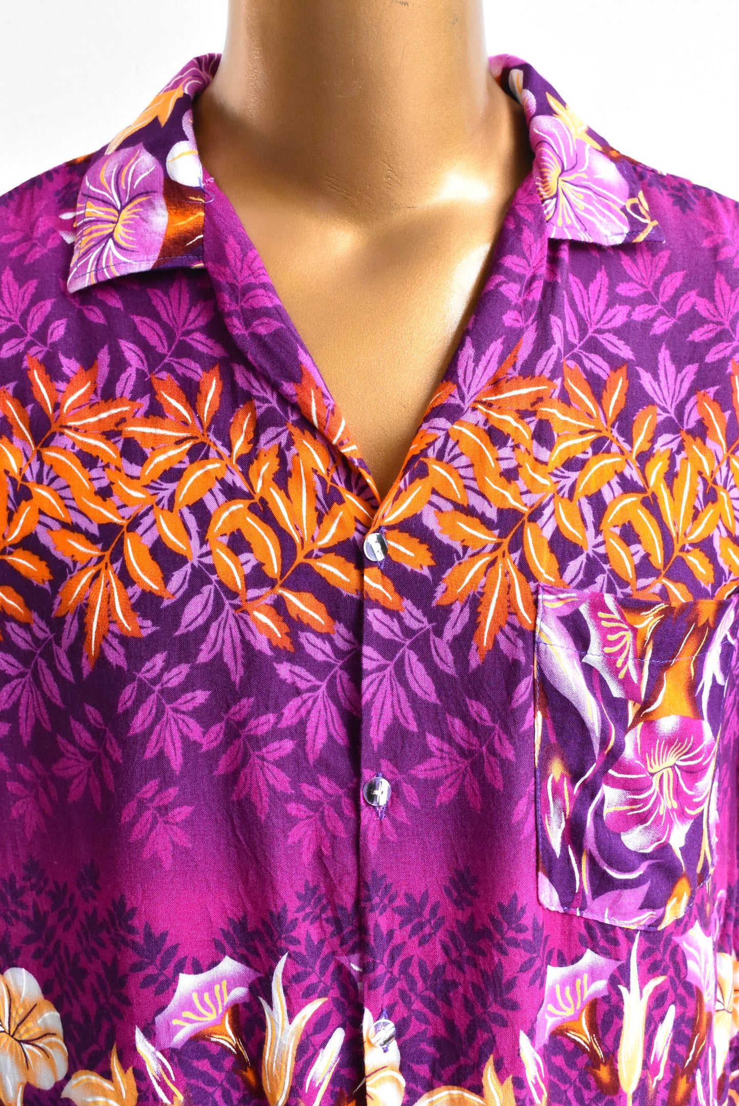 Blue Hawaii retro mens shirt, size M