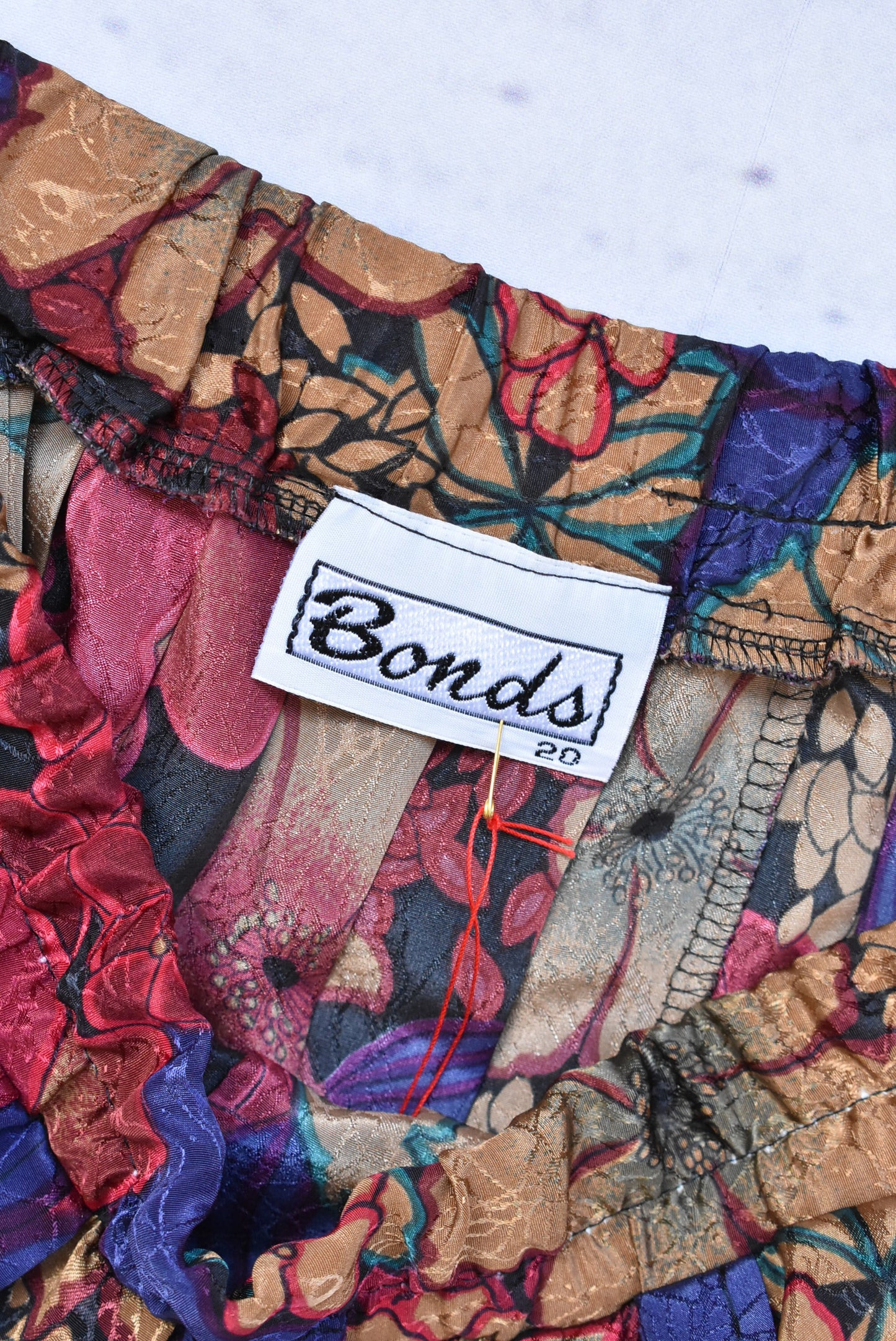 Bonds retro pleated floral skirt, size 20