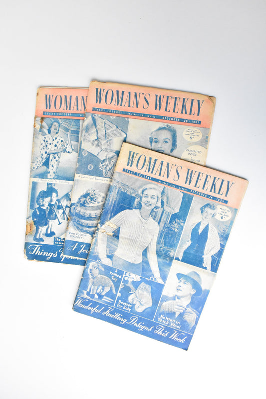 1953-1955 Woman's Weekly Magazine 3x  editions