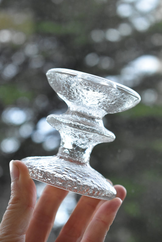 Timo Sarpaneva small glass candlestick