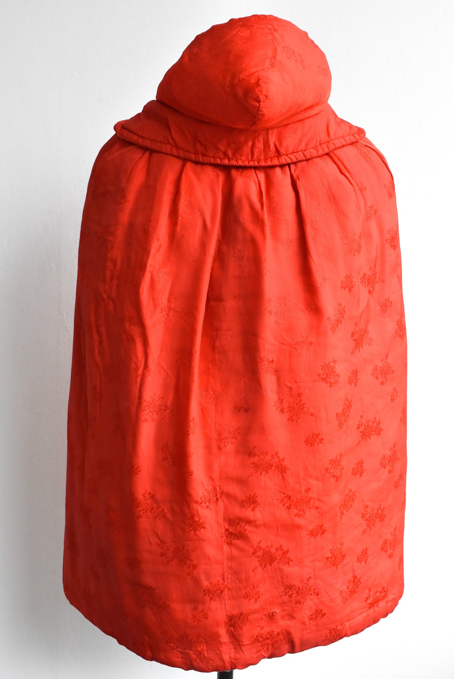 Red riding hood homemade hooded quilt cape