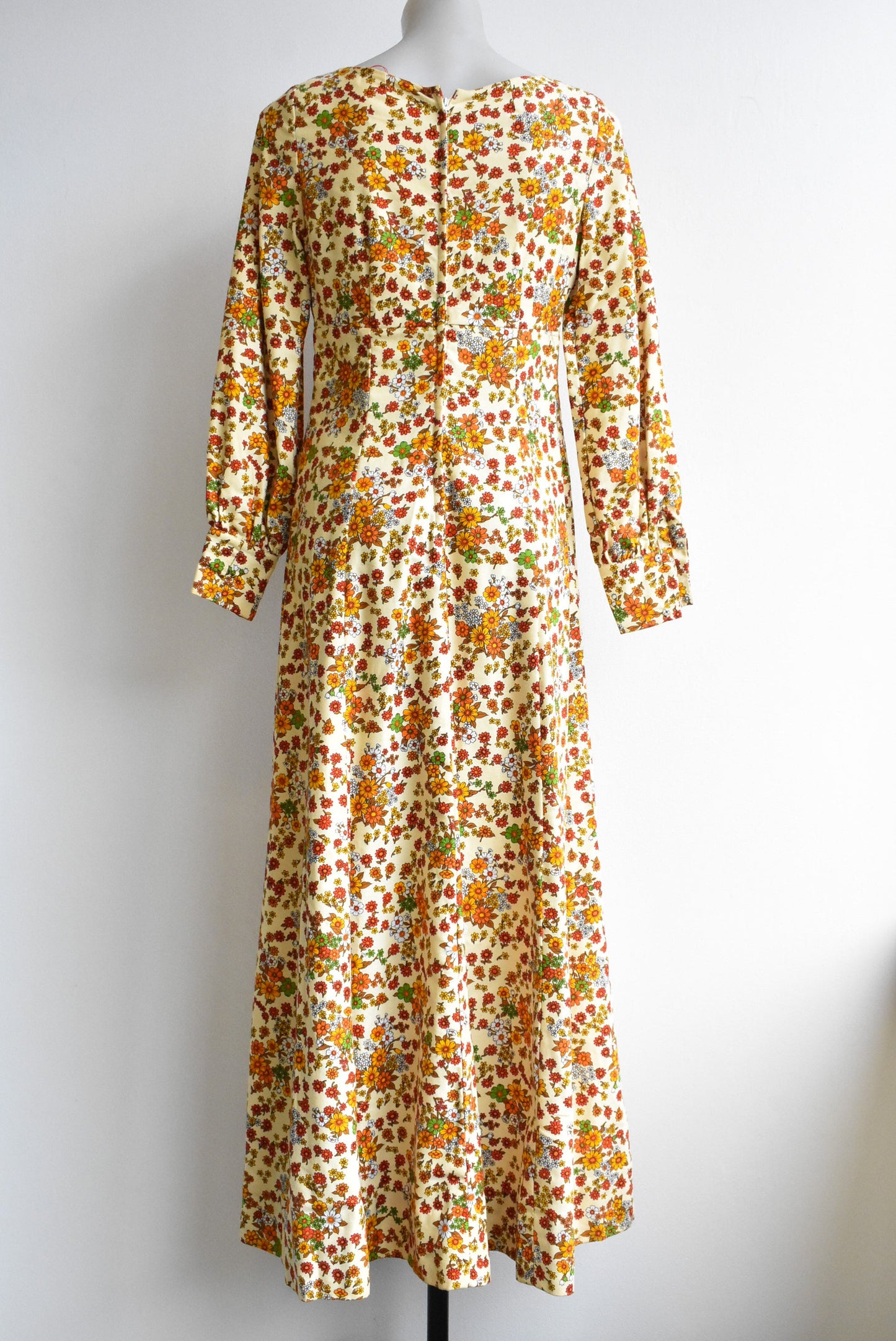 Handmade long floral dress/possible bed gown