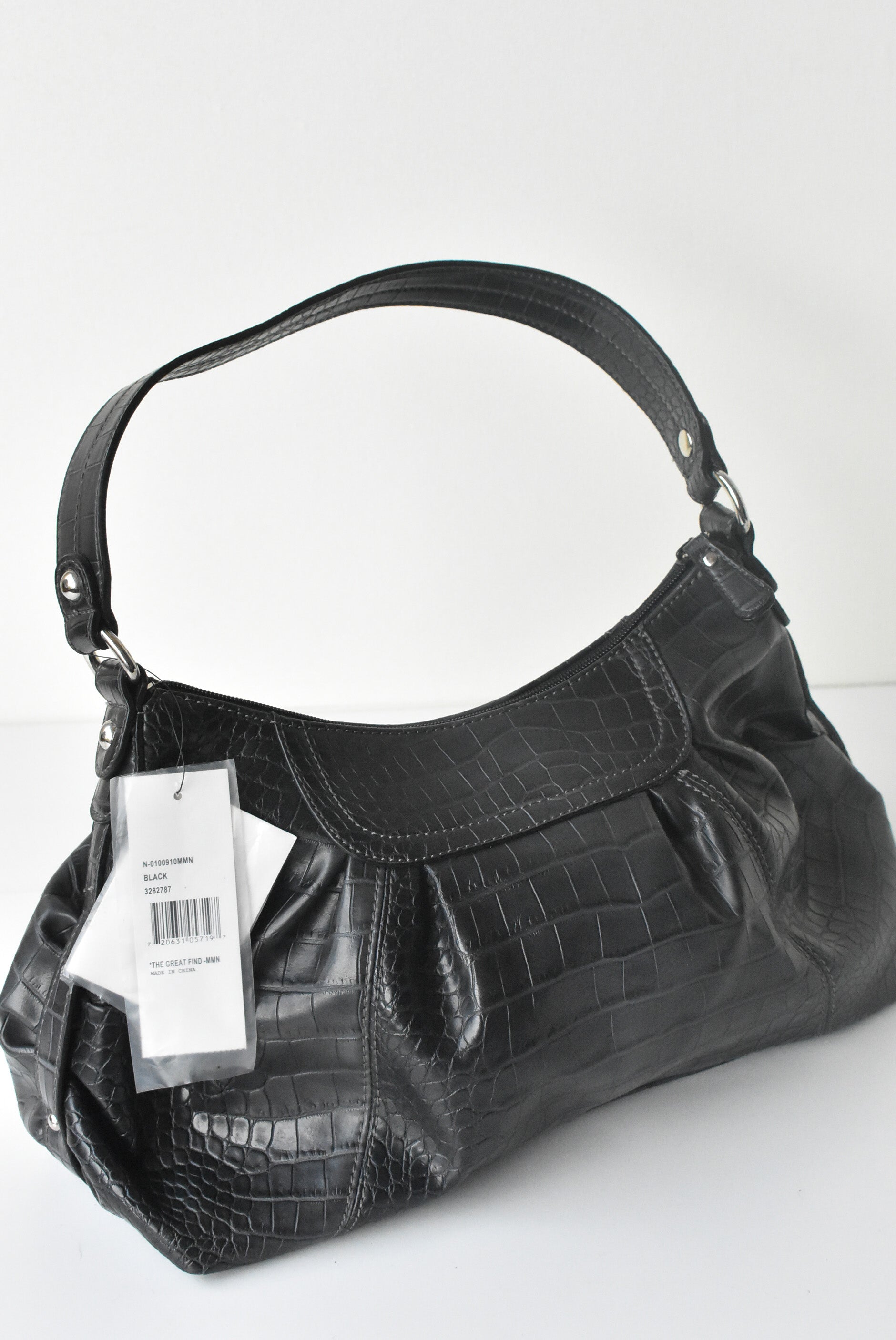 NINE WEST navy Blue Leather Shoulder Bag Purse | eBay