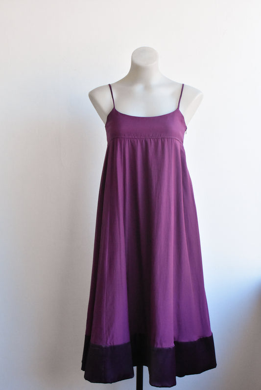 Charmaine Reveley silk-blend purple dress, size 10