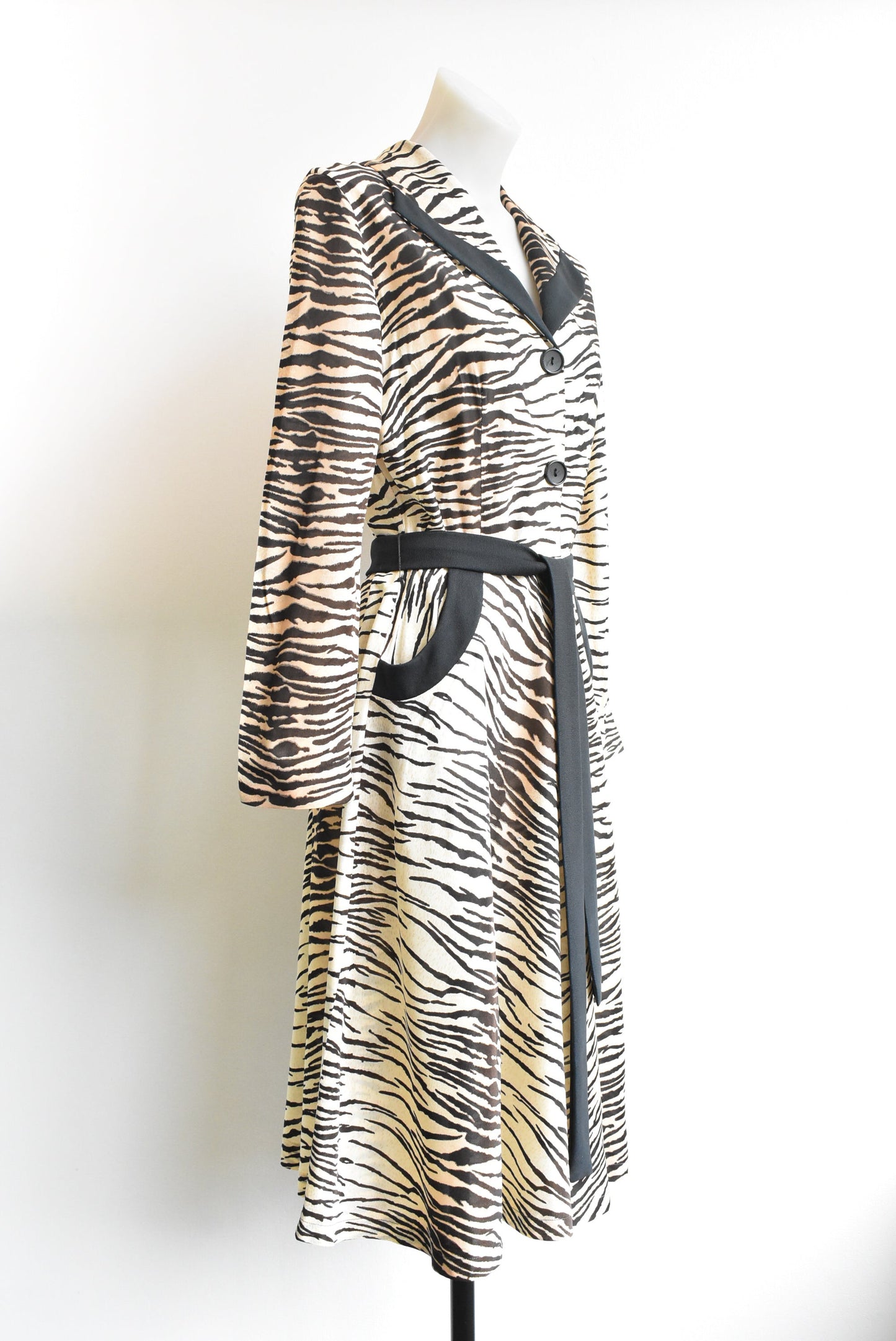 Retro zebra print dress (XS)