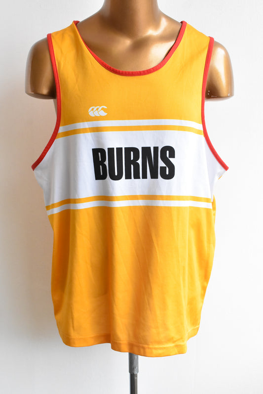 John McGlashan Burns Canterbury basketball top, size 2XL