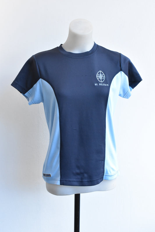 St Hilda's Collegiate Dri Gear PE t-shirt, size 12