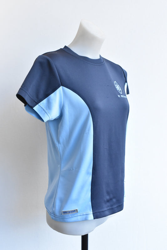St Hilda's Collegiate Dri Gear PE t-shirt, size 12