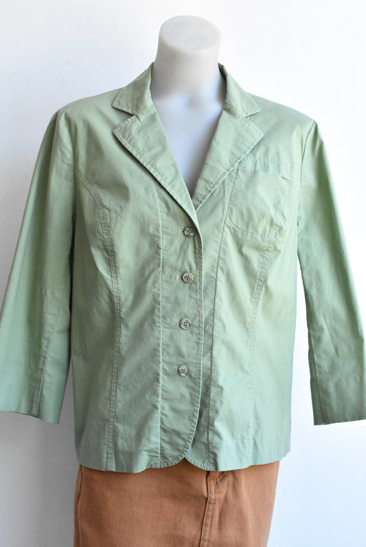 Resort green shirt/shacket, size 12