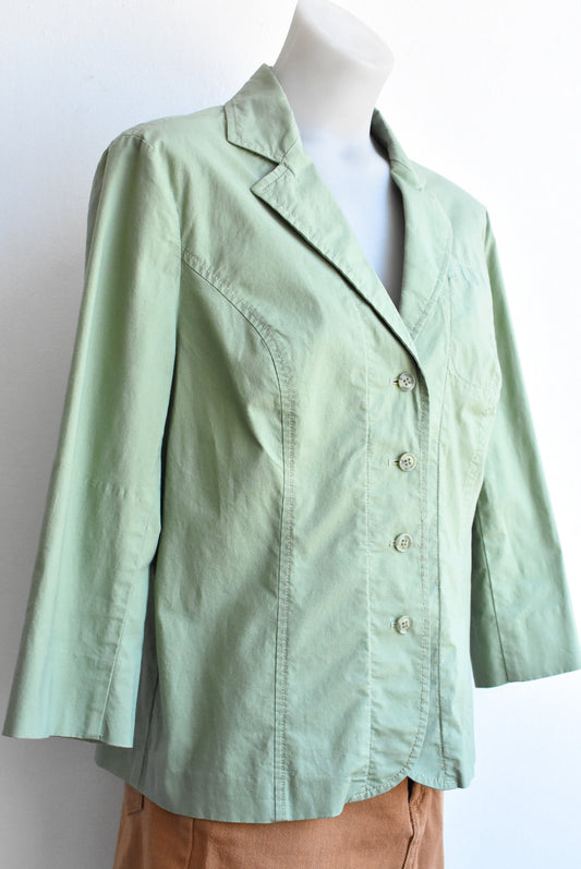 Resort green shirt/shacket, size 12