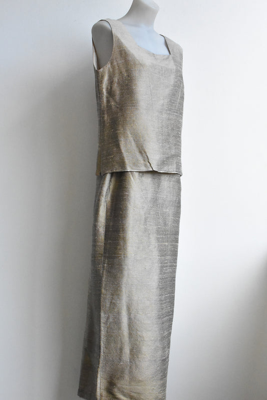 Verve Fine Clothes of Dunedin, silk 2 piece, 12